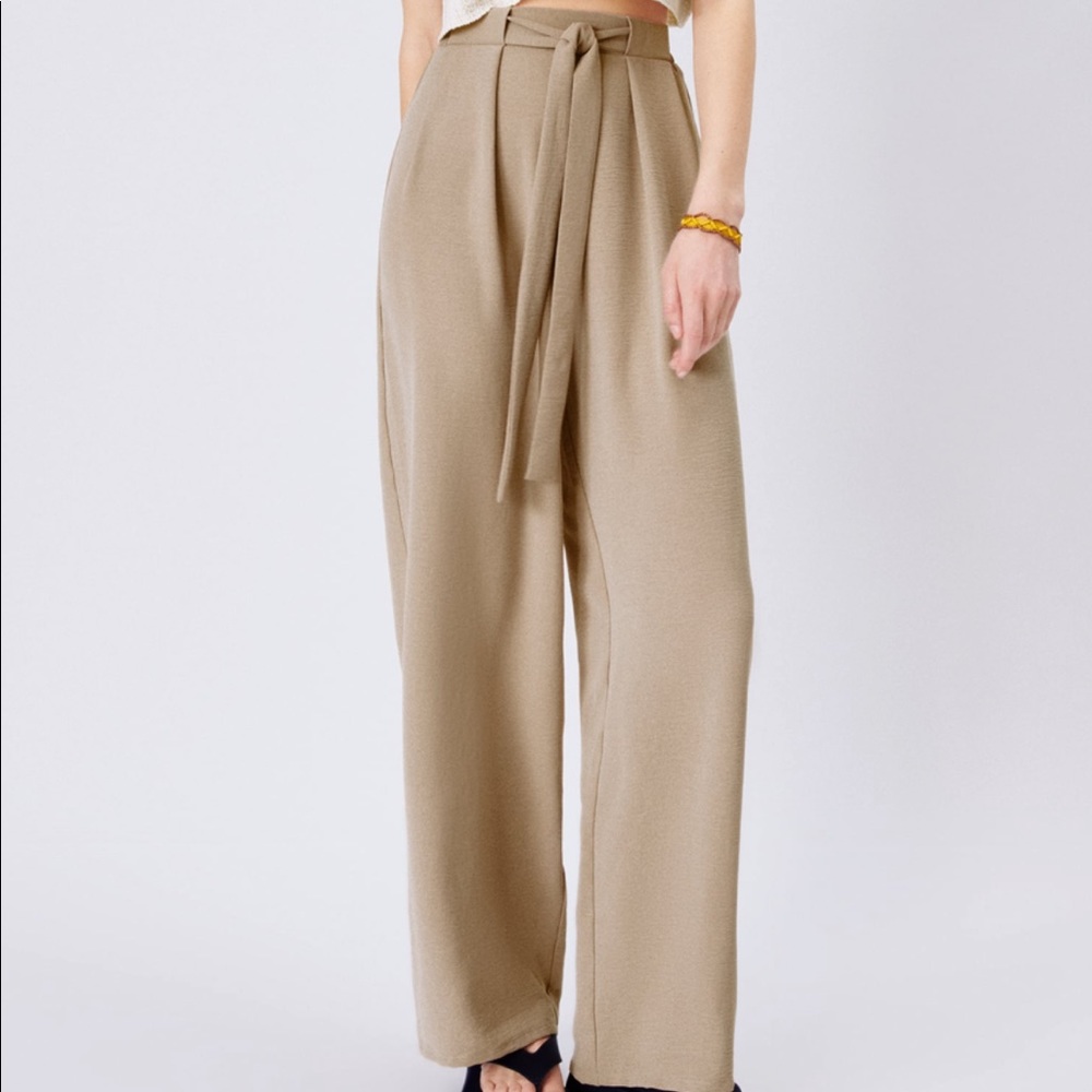 zara wide flowy pants